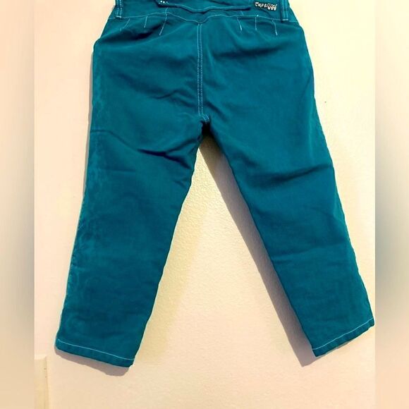 Capellini Women’s Turquoise Stretch Crop Pant Size 7 - Picture 5 of 12